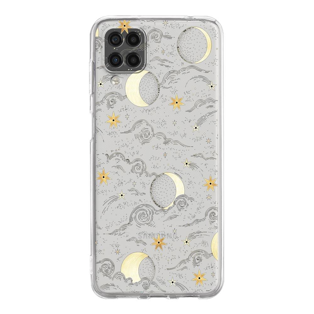 Zabawne Słońce Księżyc Anioł Oczy Do Samsung Galaxy A51 Etui na Telefon A71 A21S A12 A11 A31 A52 A41 A32 A23 A33 A53 A73 A03S A13 5G Pokrowiec