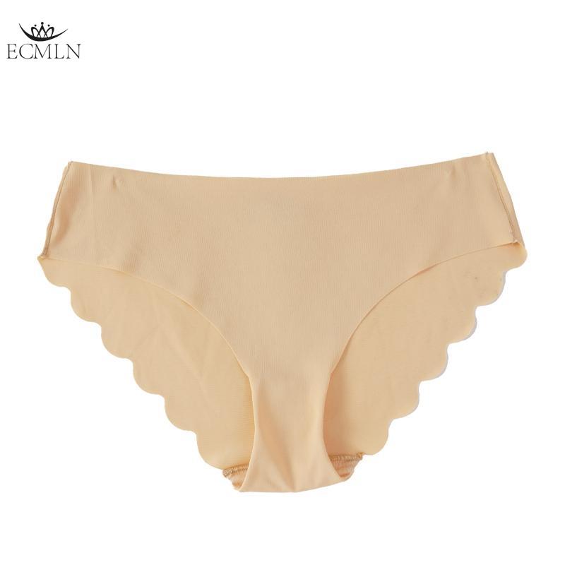Large Size Women's Underwear Panties Ice Silk Seamless Sports Invisible Low Waist Sexy Briefs