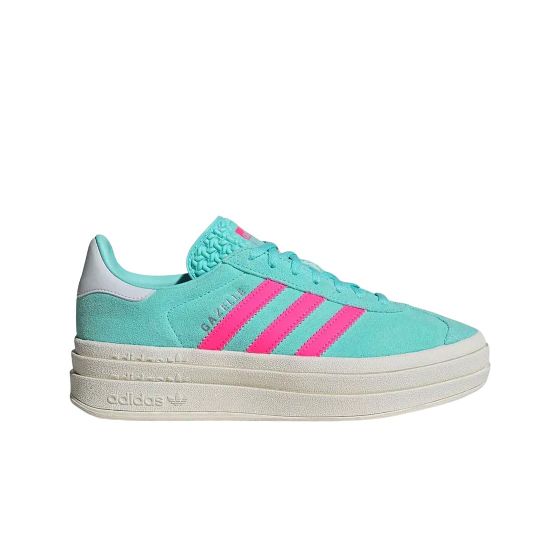 

Женские кроссовки Adidas Gazelle Bold Flash Aqua Lucid Pink ID7026