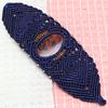 Bracelet Macrame Mahogany Obsidian Jewelry Thread 7-9'' Adjustable Fashion