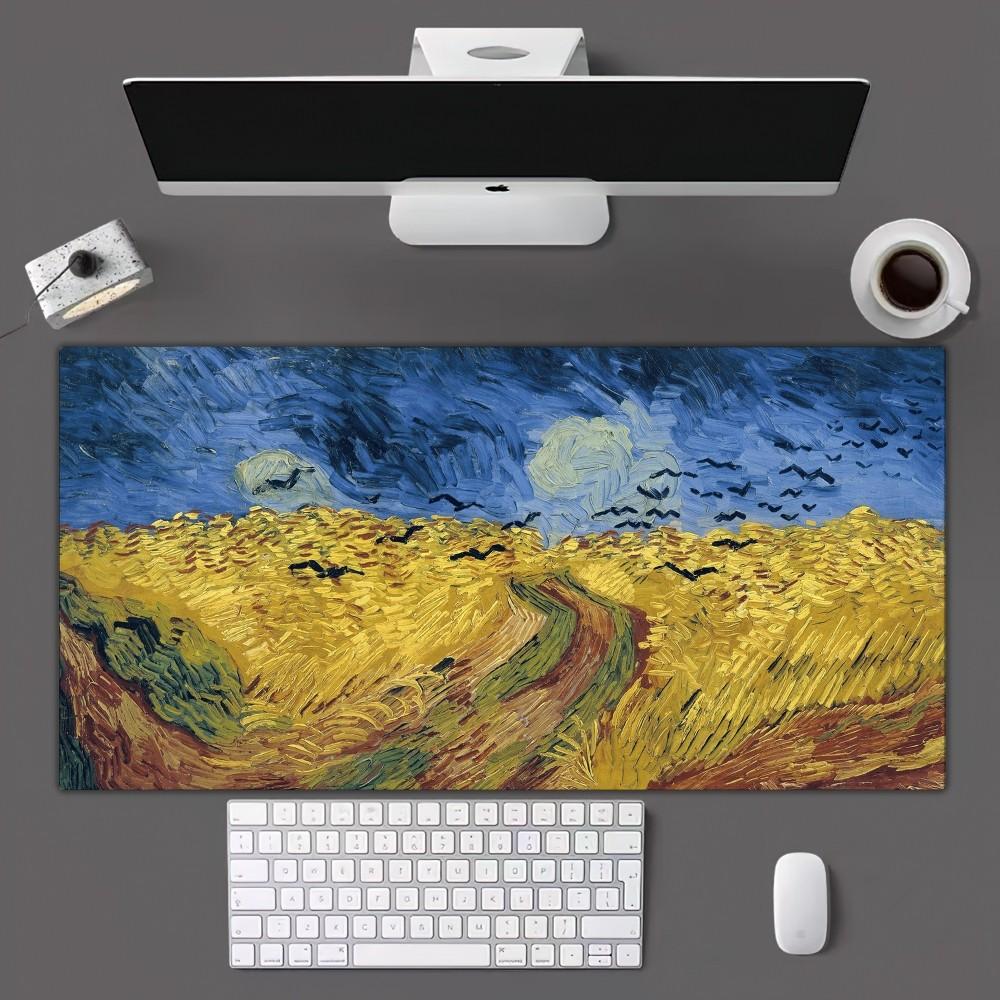 Van Gogh Art Mousepad Mousepad Gamer Mouse Pad Size For Office Long Table Mat