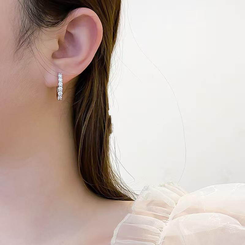 INS Style Geometric Earrings - 925 Sterling Silver, European & American Luxury Jewelry