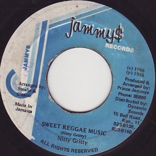 

7inch Record NITTY GRITTY - Sweet Reggae Music NONE Jammy s Records 1986 Jamaica Reggae, Ska & Dub Used