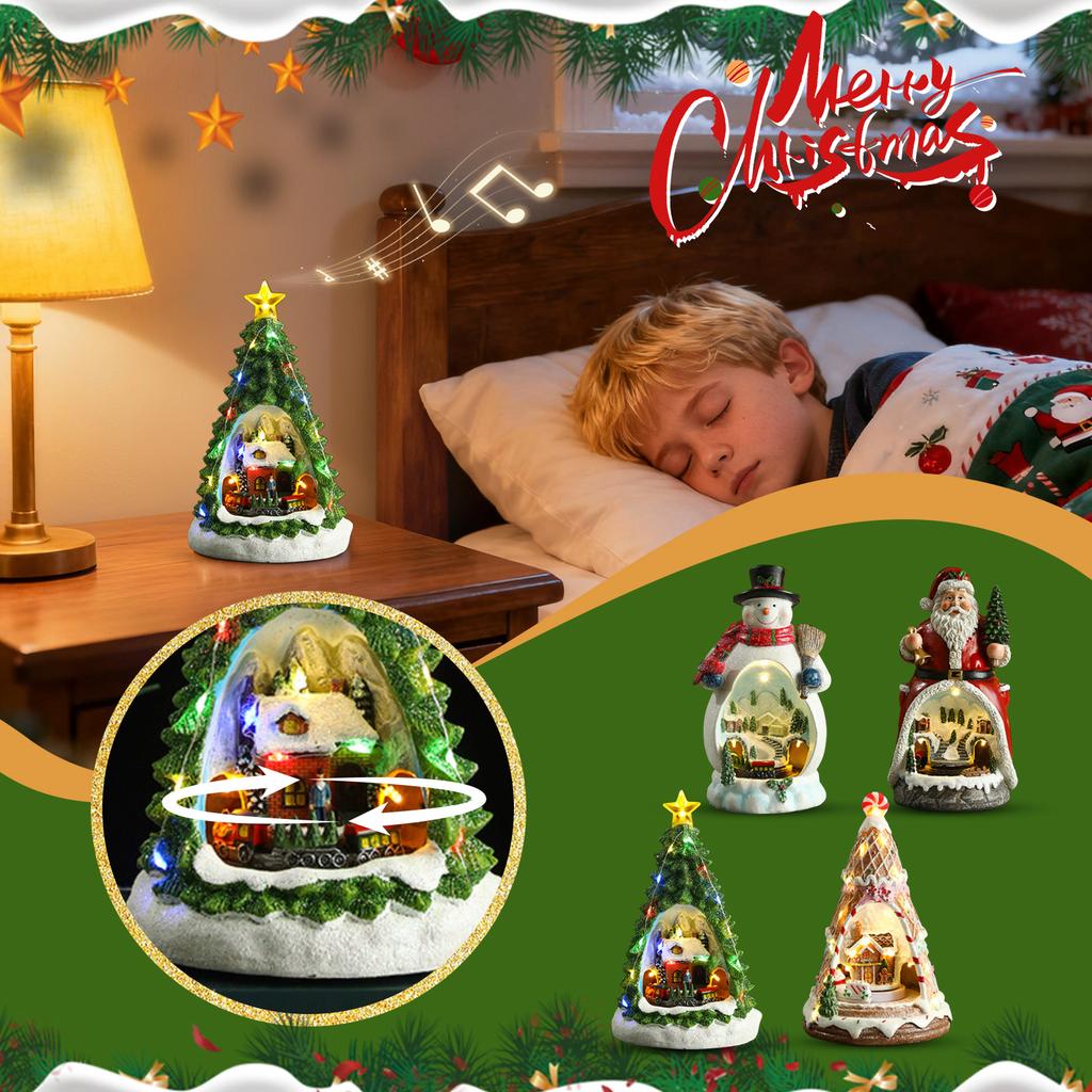 Glowing Gingerbread House With Lights - Animated Christmas Decoration For Indoor Festive Display