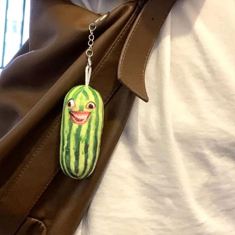 Women Backpack Bag Pendant Fruit Doll Keyring Plush Material for Bag Backpack