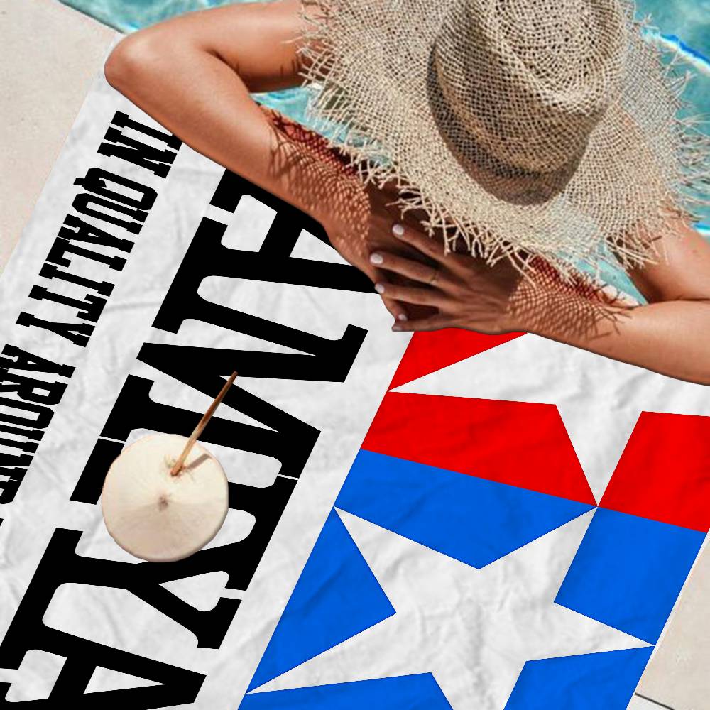 T-Tamiya Logo Bath Towel Microfiber Soft Water Absorbing Breathable For Girl Kids Decorative Cartoon Beach Towel