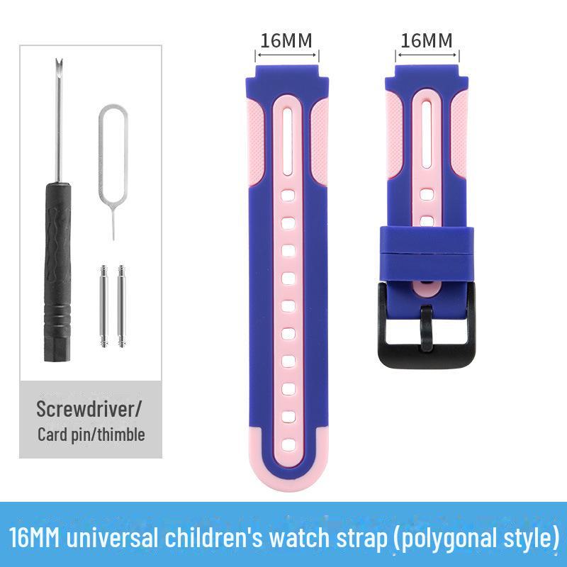 

Сумісний із підробленим брендовим дитячим годинником-телефоном – силіконовий ремінець 16 мм не підходить для годинника Xiaotiancai.