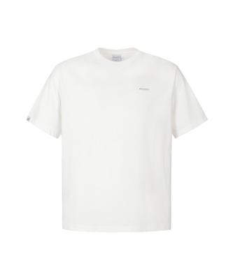 DISCOVERY EXPEDITION Uni Freshvent Semi-Overfit Small Logo Short Sleeve T-Shirt (White)