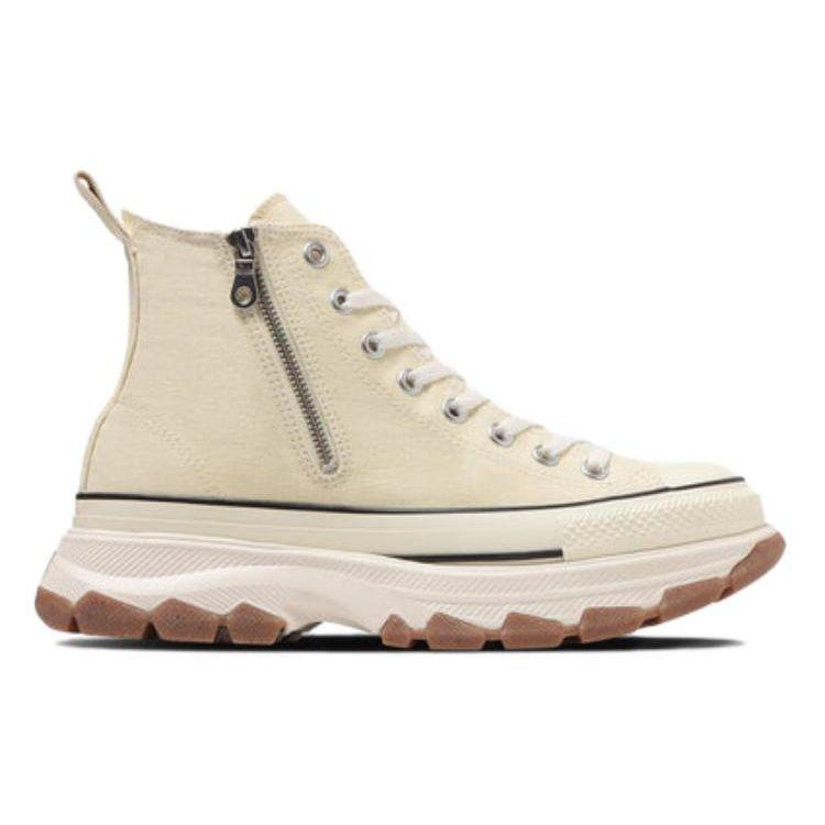 Converse All Star Trekwave Z Hi Versatile Comfortable Simple Durable Breathable High-Top Canvas Shoes Unisex Sneakers Beige 31310811