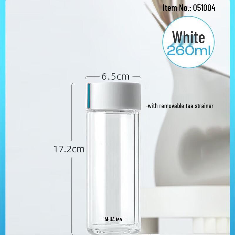 CHAHUA Double-Layer Glass Tea Cup