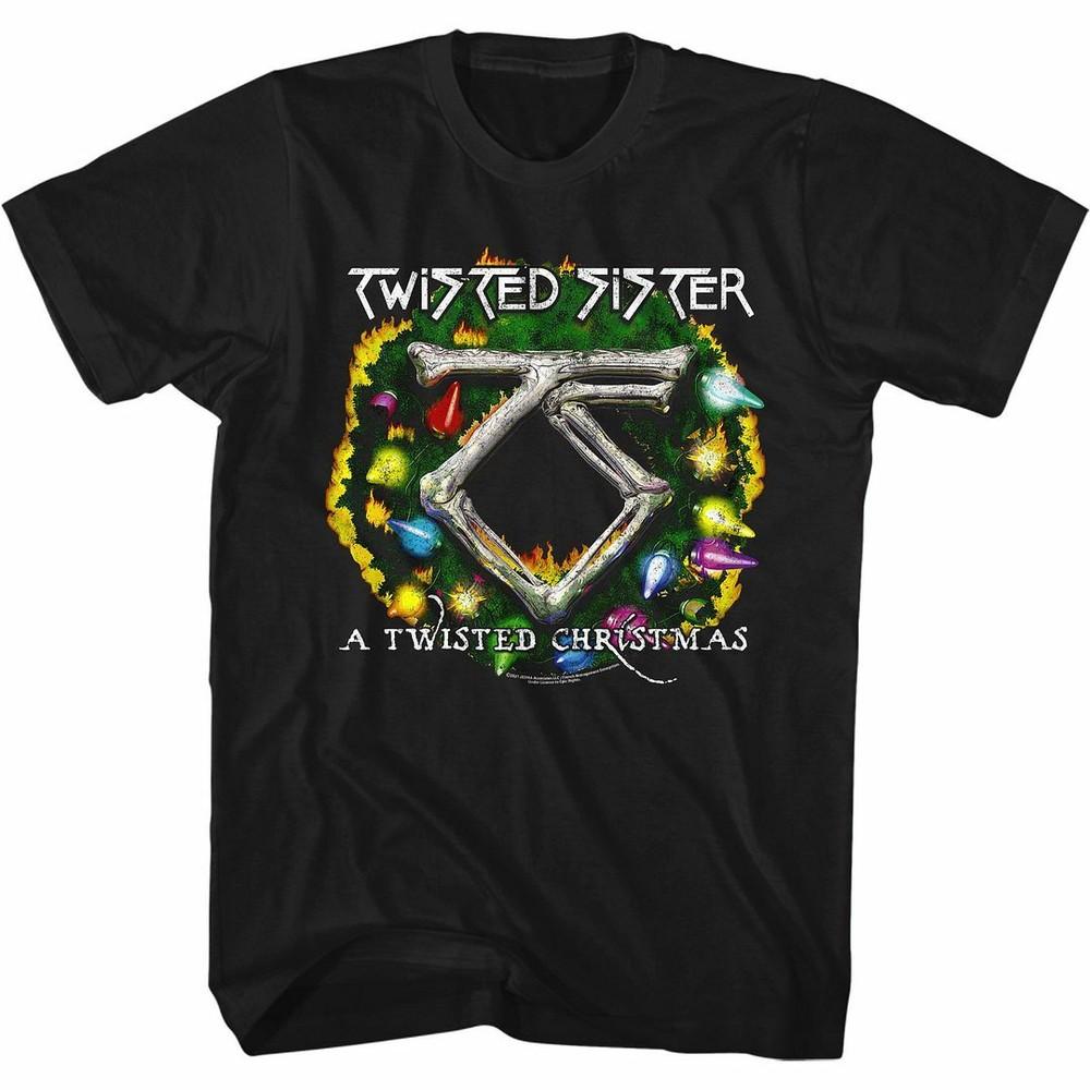 Twisted Sister Twisted Christmas Black Adult T-Shirt Unisex T-Shirt XXXXL
