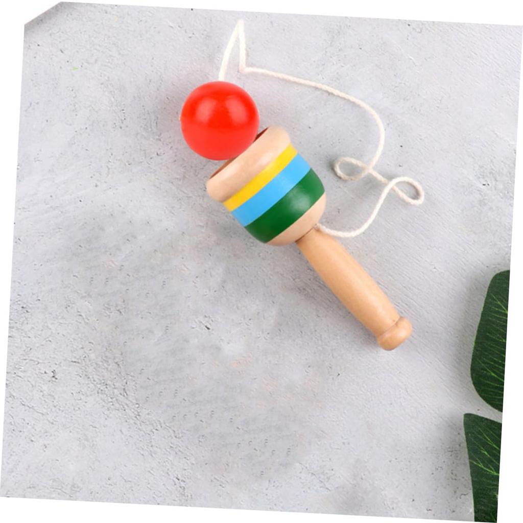 SAFIGLE Set of 2 Wooden X X Kids Skill Kids Kendama Cup Preschool Birthday Gift for Cup and Ball Versatile and Convenient Design Kendama, 12.8 3.7