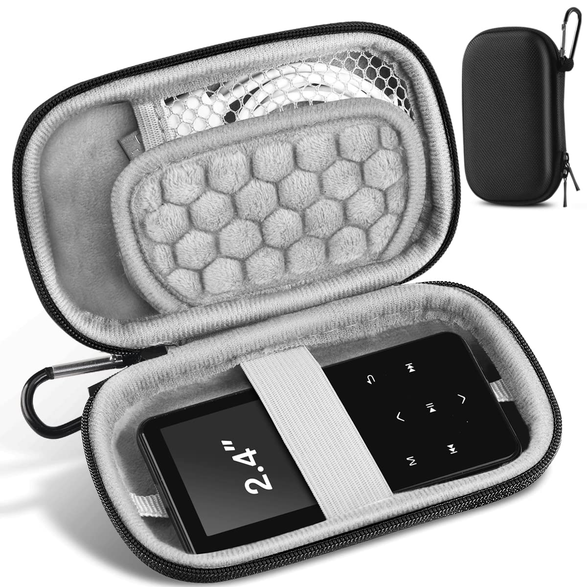 

AGPTEK Маленький и компактный защитный чехол для MP3-плеера MP3 черный 2.4 чёрный