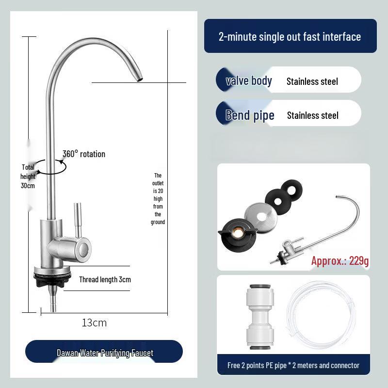 OLOEY Stainless Steel Direct Drinking Water Filter Faucet