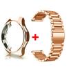 Pasek+Etui do Samsung Galaxy Watch 6 5 4 44mm 40mm Classic 46mm 42mm Bransoleta ze Stali Nierdzewnej Pasek do Galaxy Watch 3 5 Pro 41 45mm
