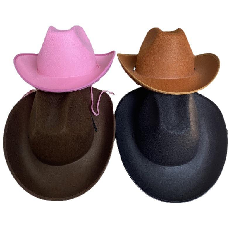 Polyester Western Cowboy Hat For Children And Adults