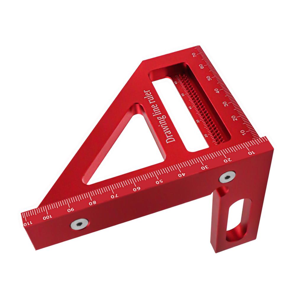 Lightweight Square Protractor Miter Triangle Ruler Measuring Tool for Engineer Carpenter Woodworking Tool Aluminum-