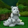 Wrist Pad Rhino Doll Pendant Animal Rhino Plush Doll Creative Rhino Plush Toy  Kids Gifts