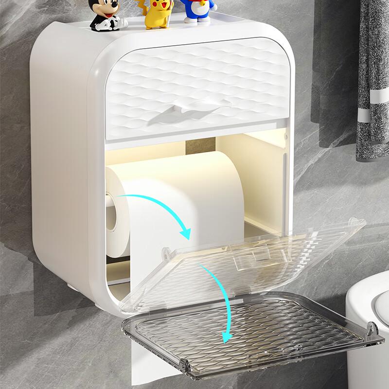 QUANGE Wall-Mounted Tissue Box with Drawer