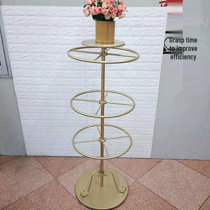 Scaffale in Ferro Rotante da Pavimento per Biancheria Intima e Slip