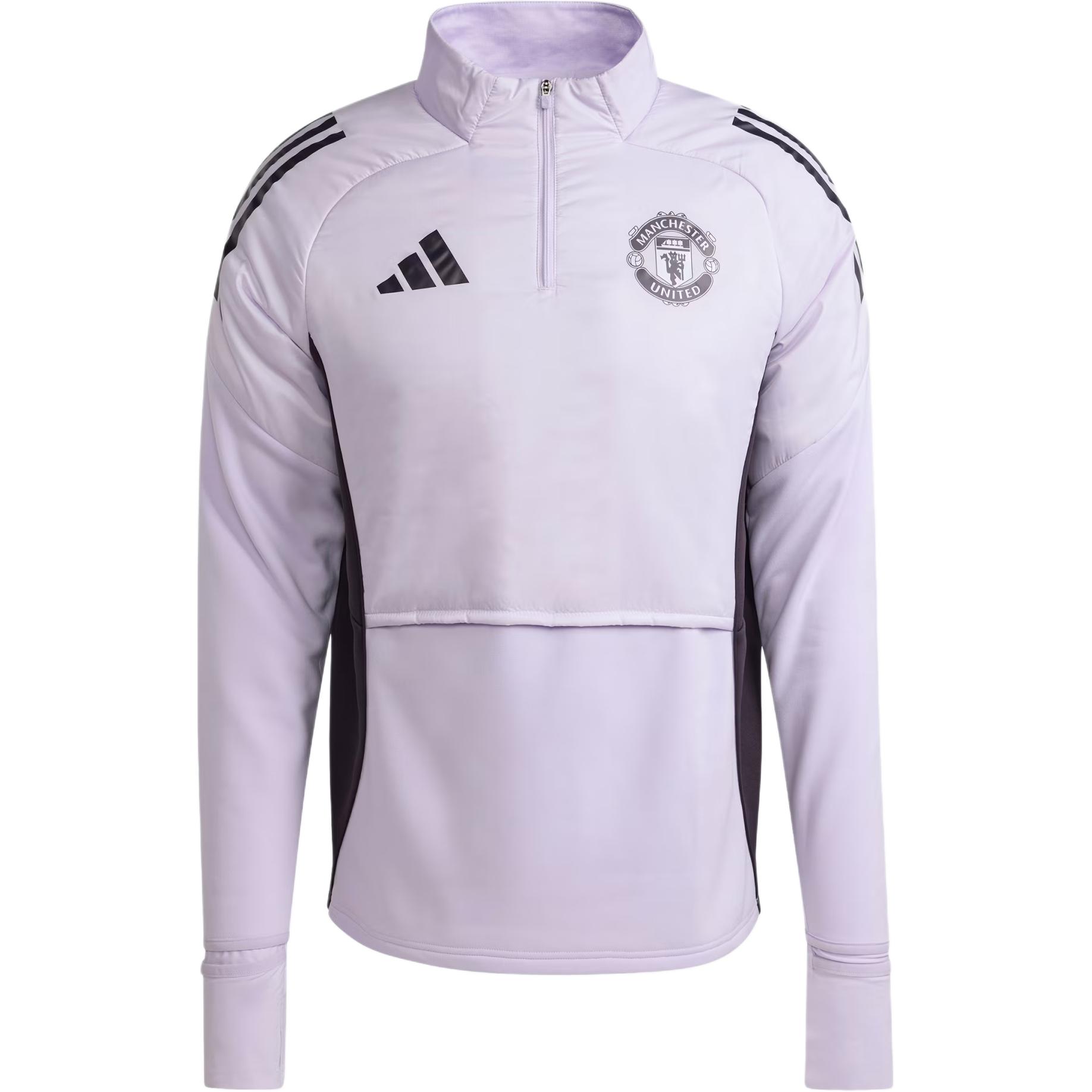 Adidas Manchester United Tiro 25 Logo Striped Long Sleeve Sweatshirt Men sweatshirt KE1267 M
