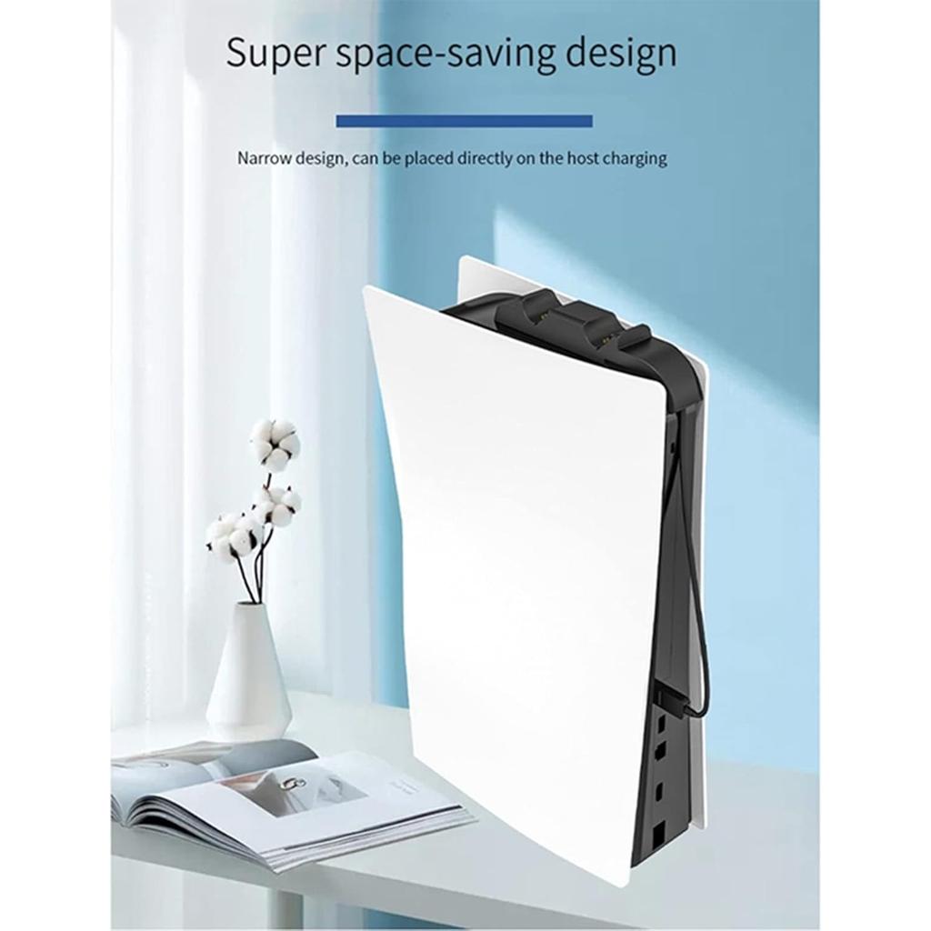 Controller Charger Station for PS5 Dual Dock Charging Station Stand Holder Fast Charging Dock for PS5 Controllers
