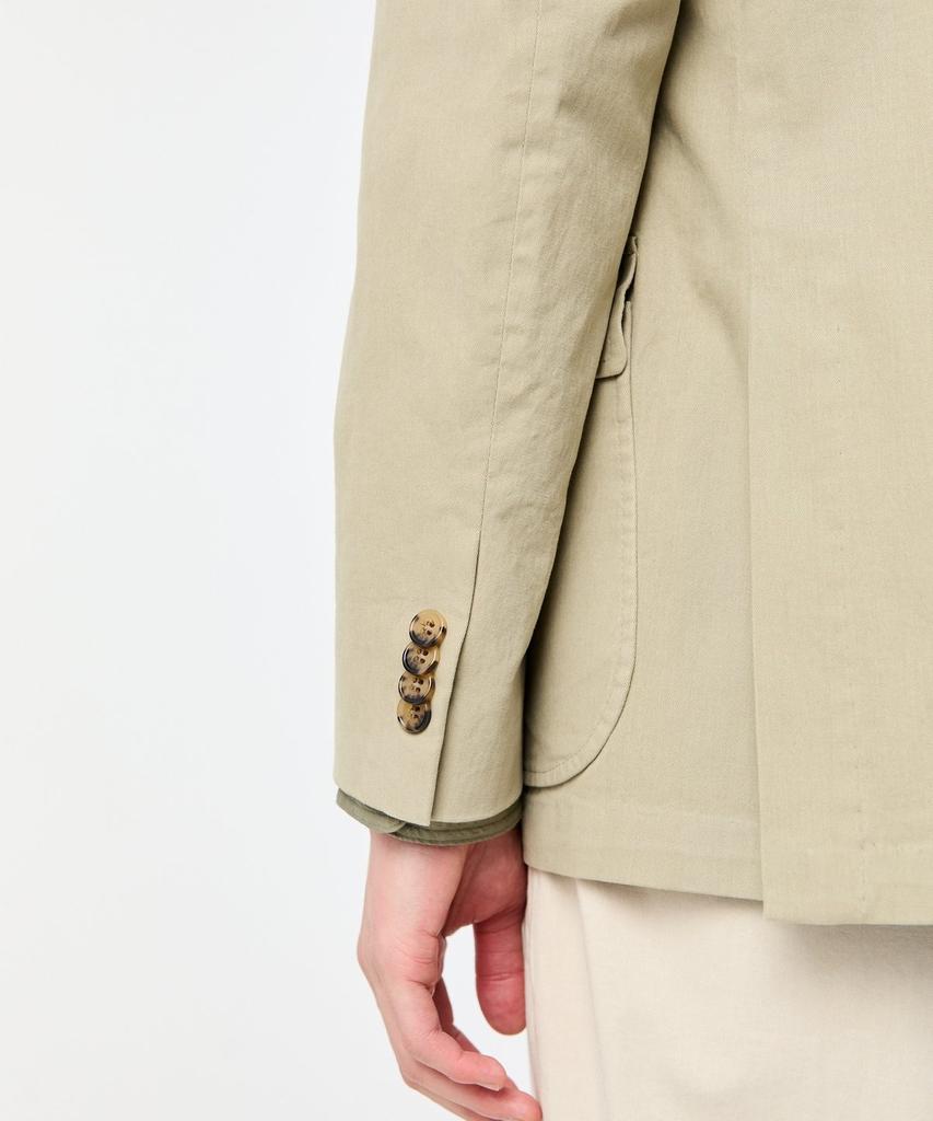 Man On The Boon Stretch Cotton Garment Washed Jacket_Beige 4714102001