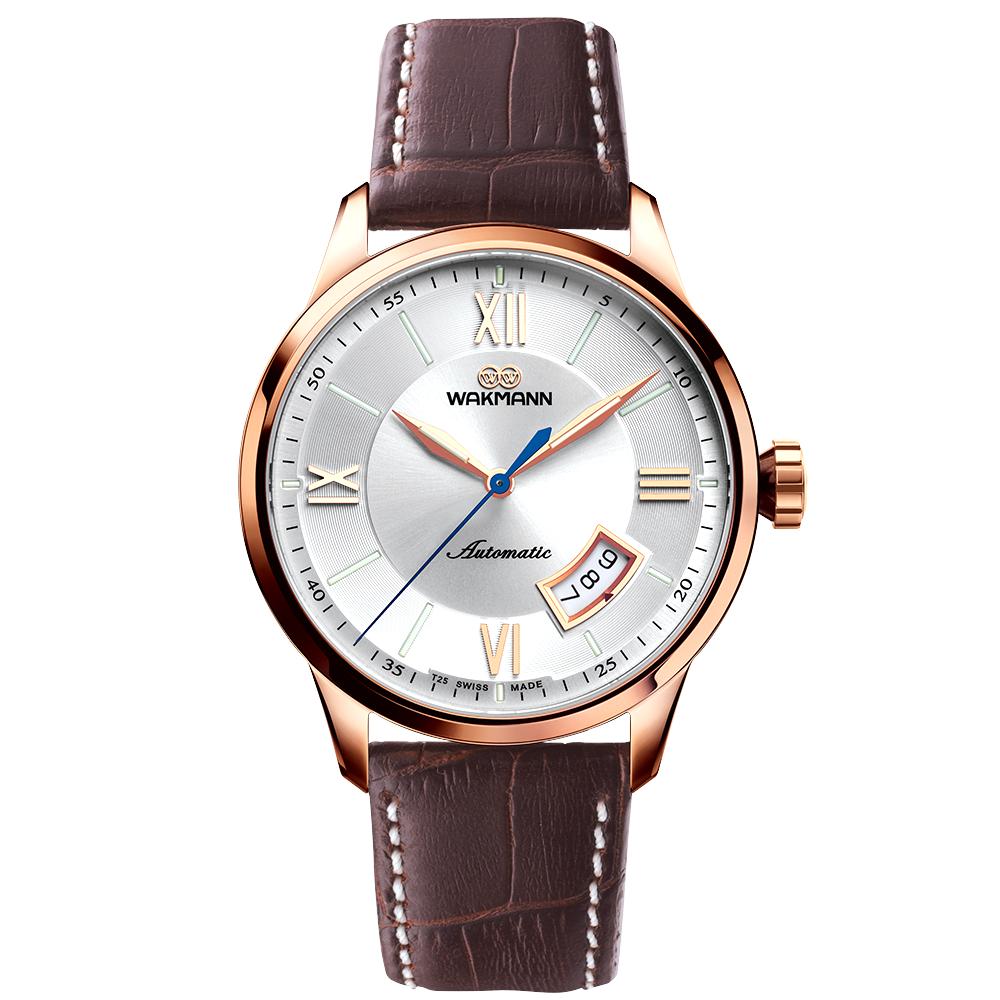 

WAKMANN наручные механические швейцарские мужские часы WM0306.465.82