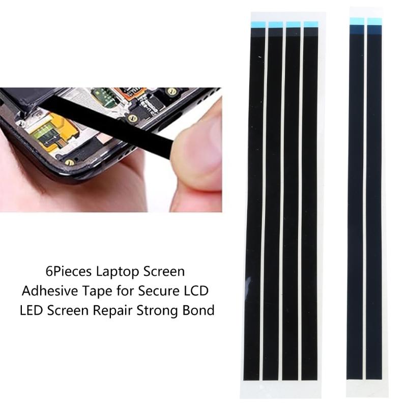 6 Τεμάχια Διπλής Όψης Ταινία Υψηλού Ιξώδους για Αντικατάσταση Οθόνης Laptop για Επισκευές Ηλεκτρονικών και Δημιουργικές Εργασίες