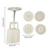 Mold Mooncake 50g cu 6 buc. ștampile cu flori 3D, presă manuală, matriță pentru patiserie, bricolaj