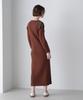 AVIREX MILITARY RIB KNIT ONEPIECE Women's M 050 Brown 783-4240602