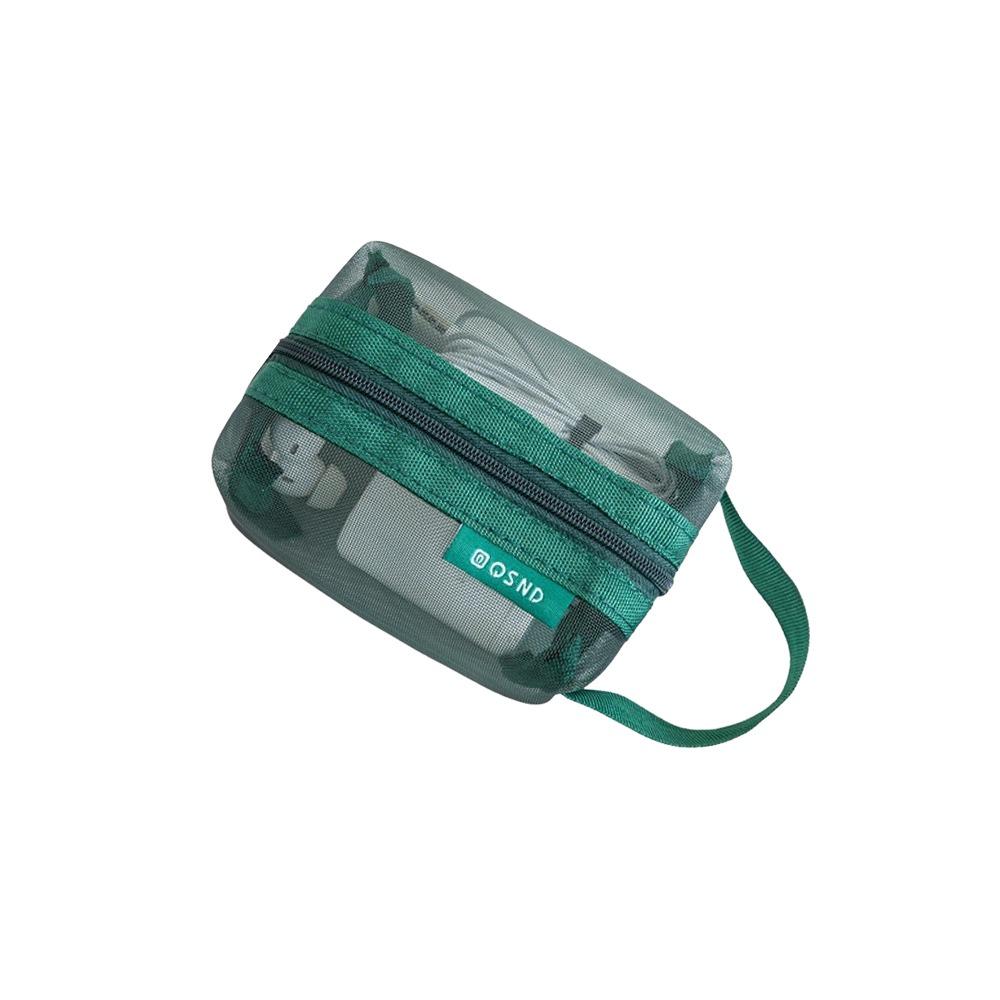 Multipurpose Nylon Transparent Storage Bag Square Lightweight Mesh Storage Pouch Breathable Data Lines Organizer Home Use