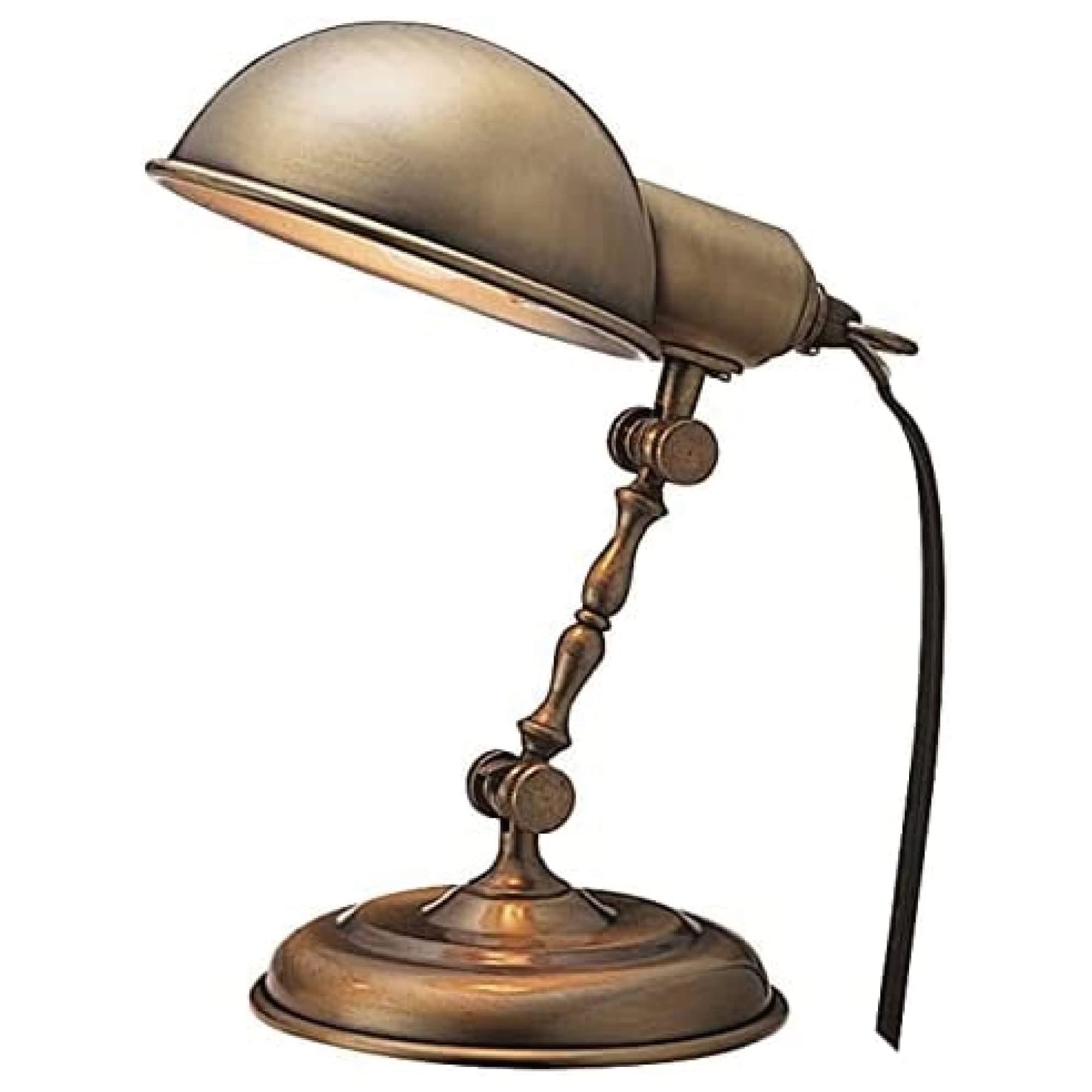 

Interform Desk Light LT-2103GD Classic with White Mini Bulb, Gold, Retro, Antique Style