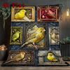 Canary Collection 2D Flat Pattern Flannel Blanket, High Quality All Seasons, Home Decor, Warmth and Comfort, Perfect for Christmas Gifts.