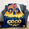 1pc, Coco Musician Héctor and Miguel's family Cartoon Blanket Soft and Cozy Outdoor Blankets for All Seasons, Living Room, Travel, Camping