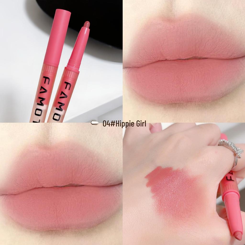 Daisy Lip Liner & Lipstick Pen: Long-Lasting Matte Velvet Mist for a Pure, Desirable Look - Perfect for Students.