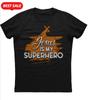 Jesus ist mein Superheld – Christliches T-Shirt aus 100 % Baumwolle, Kurzarm, Sommer-Freizeit-T-Shirt für Herren, Streetwear