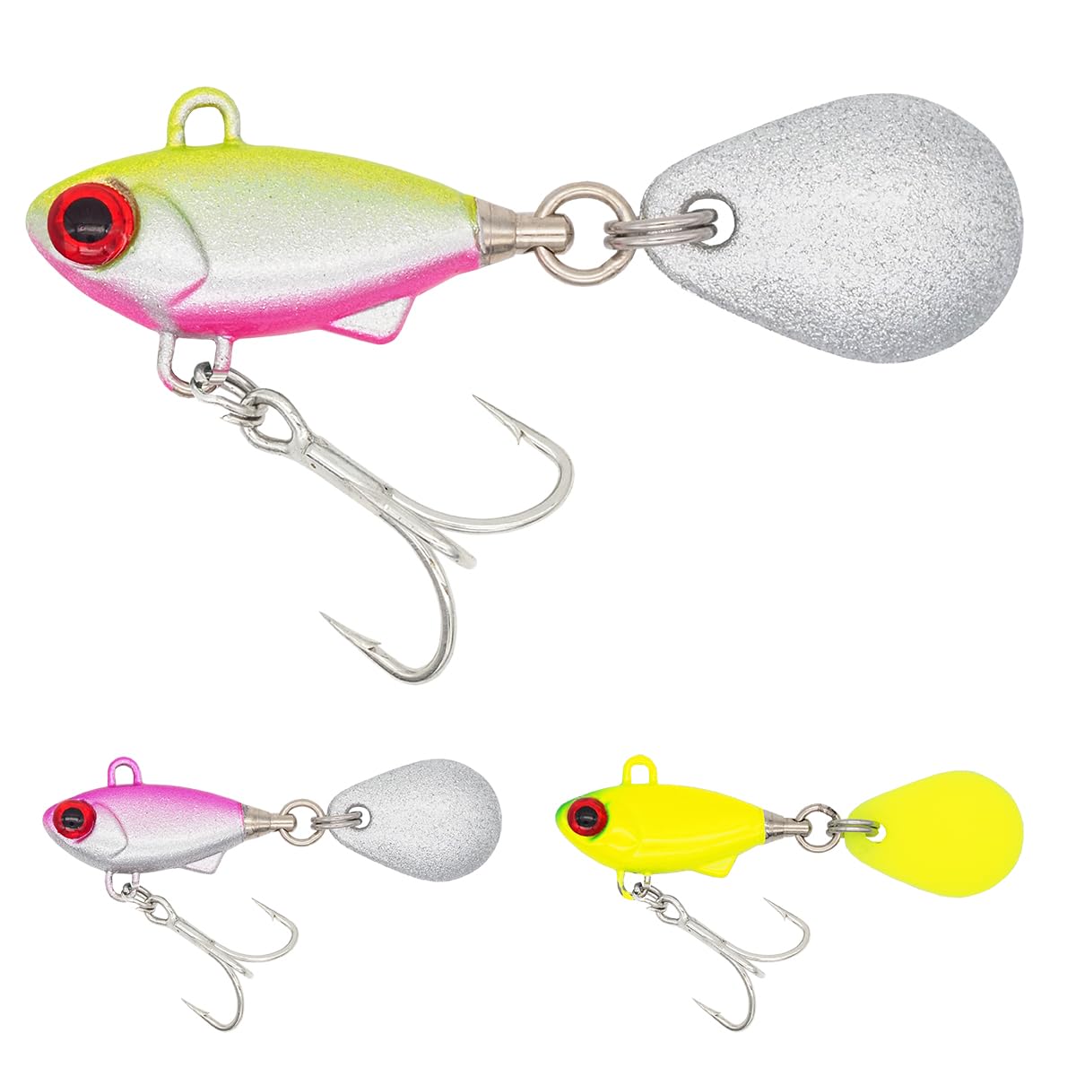 [KOKO Lure] Sea Bass Lure Vibration Silicone Spin 6g 3 Medium