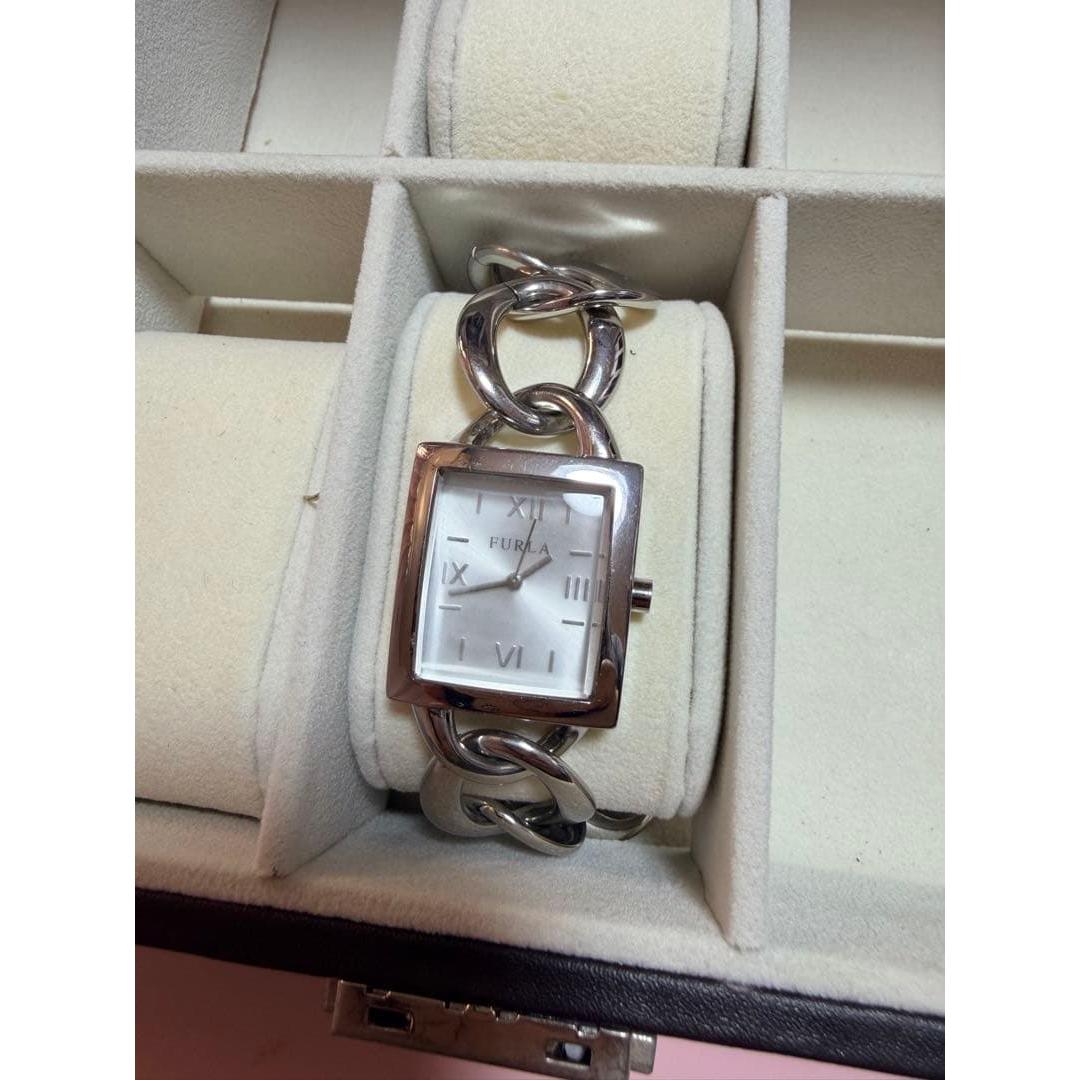 Used FURLA Silver Analog Watch