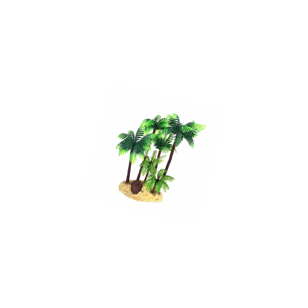 14Cm Plastic Coconut Palm Tree Miniature Plant Bonsai Craft Micro Landscape Diy Decor