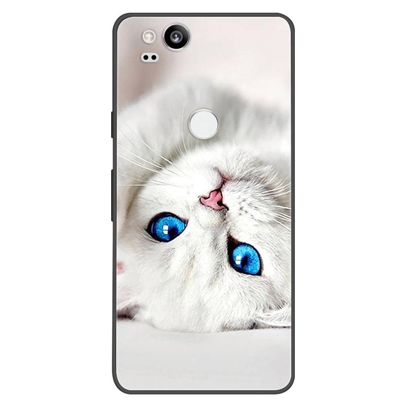 For Google Pixel 2 Case Soft Black Silicone Bumper Butterfly Phone Cover for Googe Pixel2 2XL Pixel2XL 2 Cases Fundas Coque