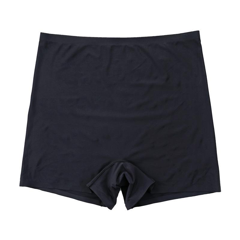 Traceless safety underwear Thin pure cotton crotch one-piece ice silk breathable anti-light boxer underwear
