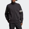 Adidas Originals Trefoil Solid Logo Embroidery Striped Stand Collar Jacket Men Jacket Black HR8695