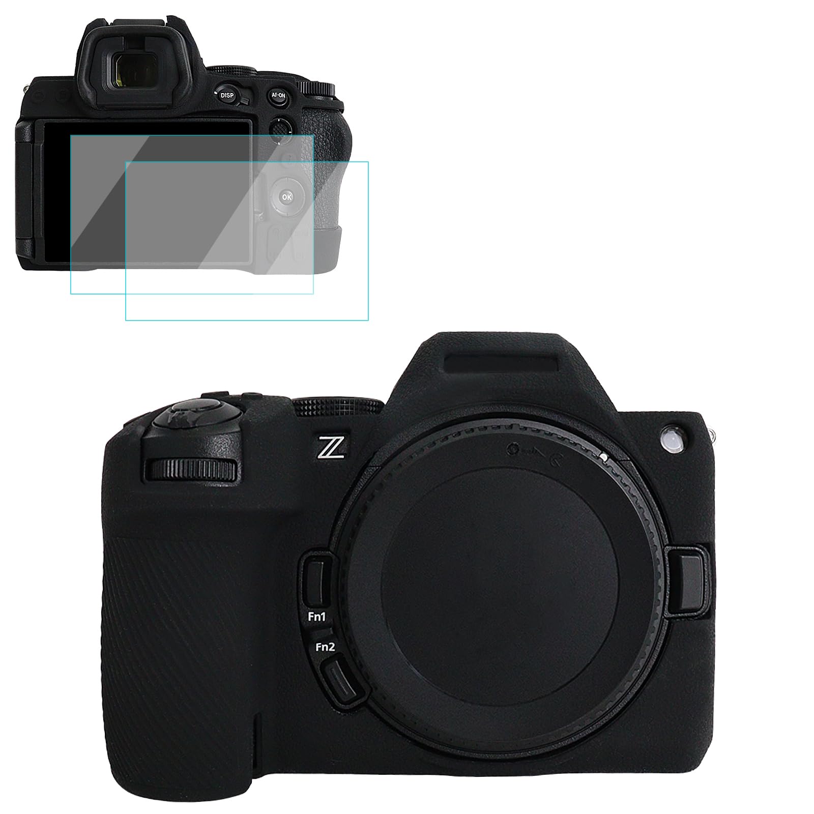 

VOVMOEYA Camera Case for Nikon Z5II with 2 Screen Silicone Soft Precision Fit Protectors, Protection, Lightweight,