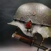 War relic lamp, commemorative historical resin desktop decoration, USB charging desk lamp, home decoration item