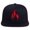 Flame Embroidery Baseball Caps Polyester Snapback Baseball Hat Unisex Punk Hat  Street Dance