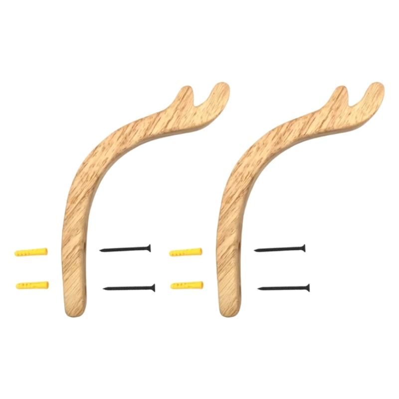Stylish Rubber Wood Plant Hook for Wall Decoration in Living Room Balcony Cafe Enhancing Artistic Atmospheres for Decoration