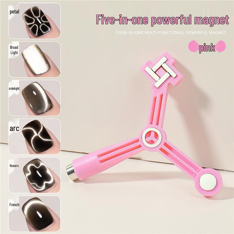 Magnete Triplo Occhio di Gatto: Strumento Magnetico per Unghie Cilindrico, Forte e Grande
