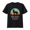 Blue Heeler Dad T Shirt Dog Lover Retro Vintage vintage Washed homme Breathable Unisex Soft streetwear Versatile Comfortable