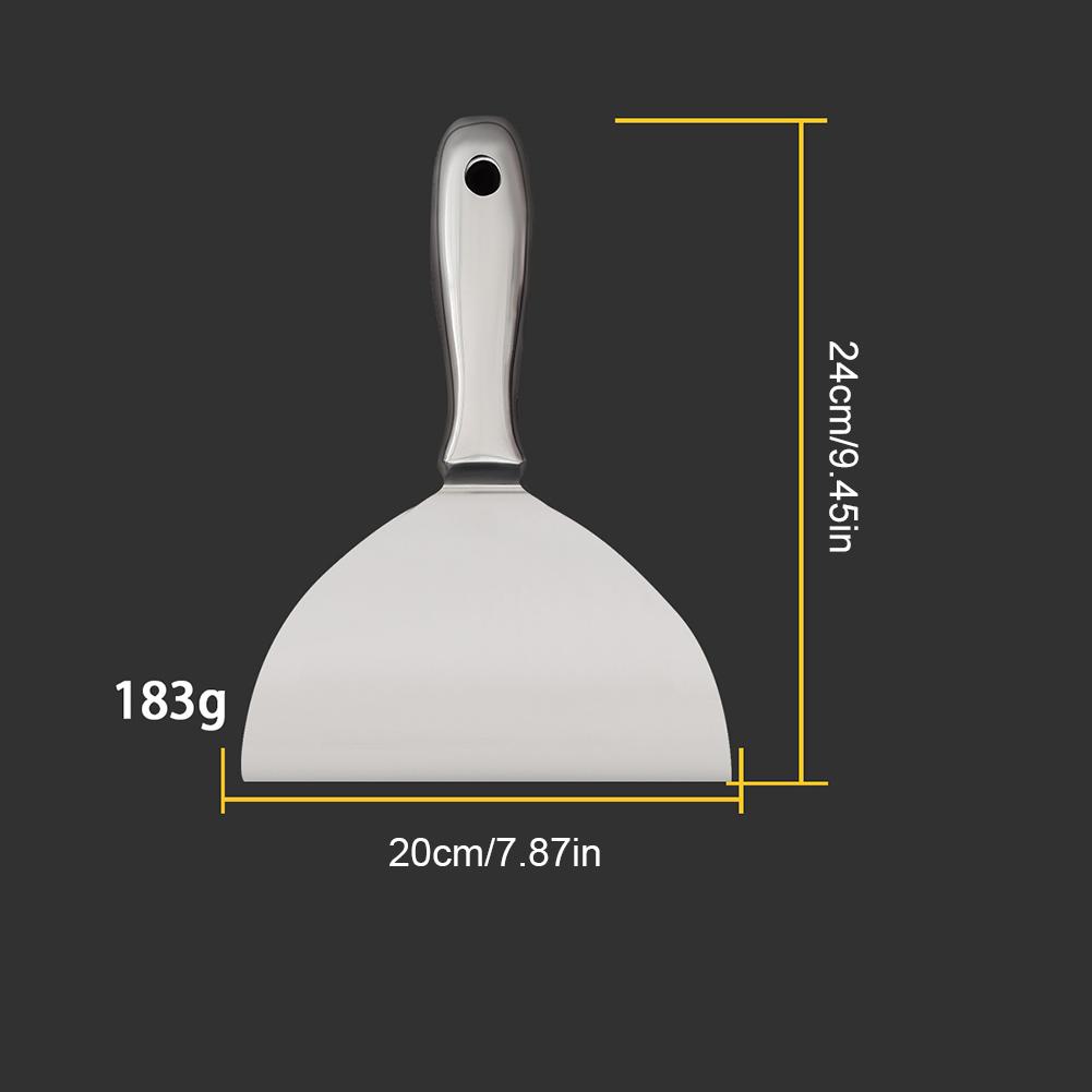 One-Piece Stainless Steel Putty Knife Scraper Spatula Putty Painter Paint Tool Plaster Shovel Clean Spatula Construction Tool